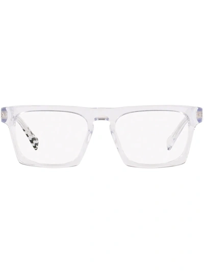 Shop Alain Mikli N°861 Transparent-frame Glasses In White
