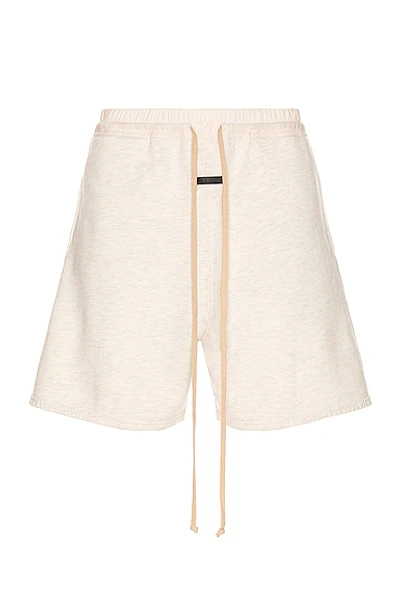 Shop Fear Of God The Vintage Sweatshort In Cream Heather