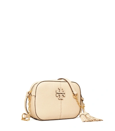 Tory Burch Women's Mcgraw Camera Bag, Brie, Off White, One Size