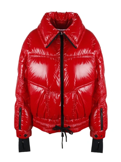 Shop Moncler Grenoble Chambairy Down Jacket In Red