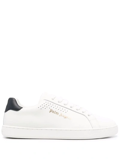 Shop Palm Angels New Tennis Sneakers In Weiss