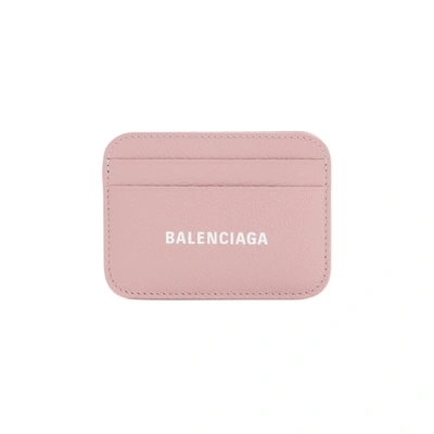 Shop Balenciaga Cash Card Holder Smallleathergoods In Pink &amp; Purple