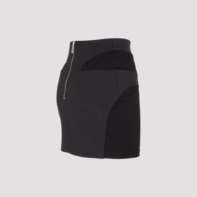 Shop Dion Lee Contour Stitch Skirt In Black