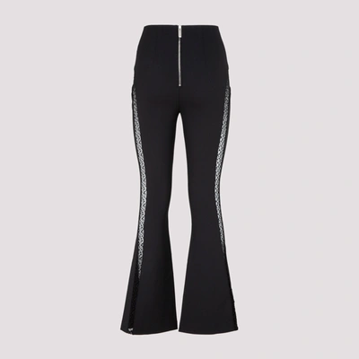 Shop Dion Lee Suspended Lace Pants In Black