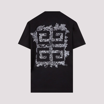 Shop Givenchy 4g Bandana Embroidered T-shirt Tshirt In Black