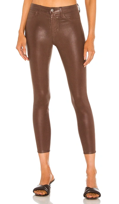 Shop L Agence Margot High Rise Skinny Jean In Brown