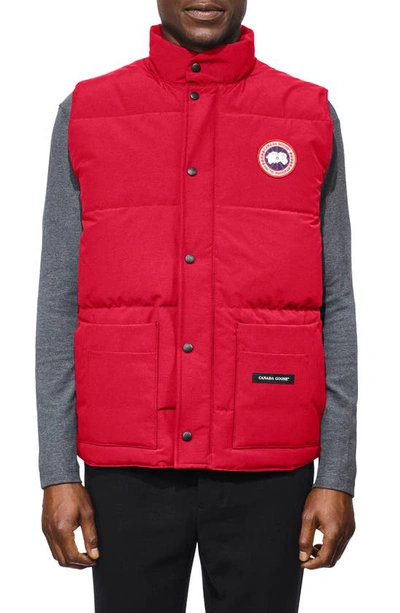 Shop Canada Goose Freestyle Regular Fit Down Vest In Red