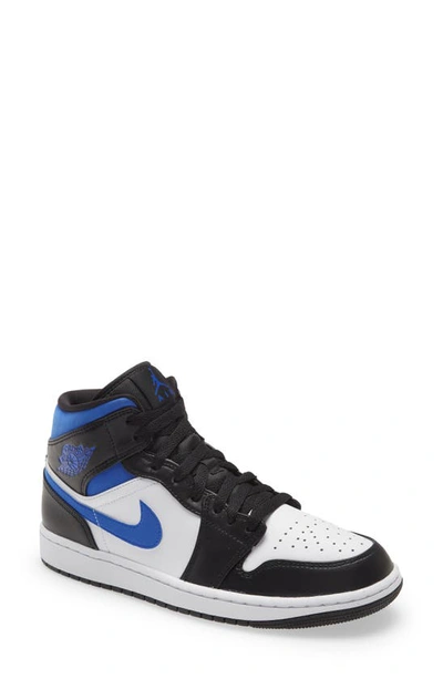 Shop Jordan 1 Mid Sneaker In White/ Racer Blue