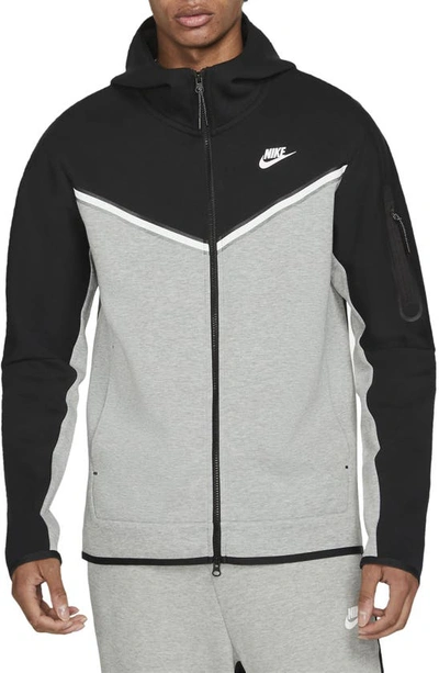 Nike Sportswear Tech Fleece Men's Full-zip Hoodie In Grey/black | ModeSens