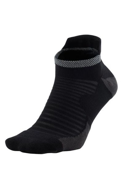 Shop Nike Spark Cushioned No-show Running Socks In Black/reflective