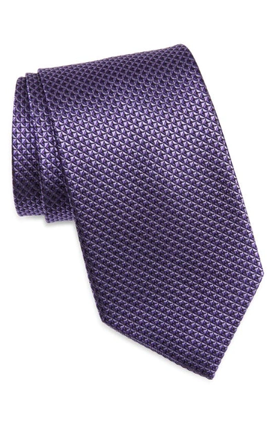 Shop Nordstrom Solid Silk Tie In Purple
