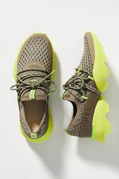 Shop Sorel Kinetic Impact Mesh Sneakers In Green