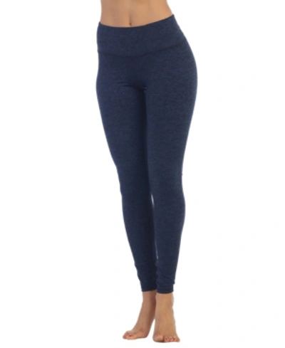 American Fitness Couture Women's High Rise Ankle Length Leggings In Heather Navy