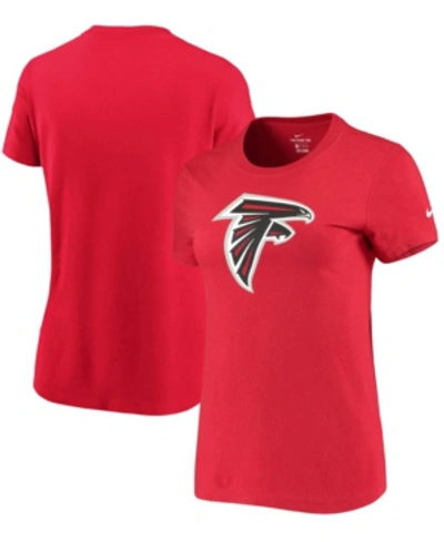 Nike Women's Red Atlanta Falcons Logo Essential T-shirt In Red