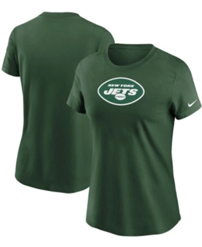 Shop Nike Women's Green New York Jets Logo Essential T-shirt
