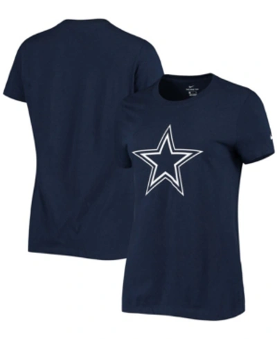Nike Women's Logo Essential (nfl Dallas Cowboys) T-shirt In Navy