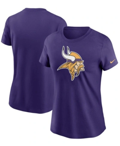 Shop Nike Women's Purple Minnesota Vikings Logo Essential T-shirt