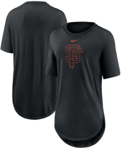 Shop Nike Women's Black San Francisco Giants Mascot Outline Weekend Tri-blend T-shirt