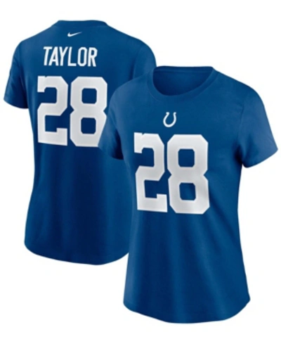 Nike Women's Jonathan Taylor Royal Indianapolis Colts Name Number T-shirt In Royal