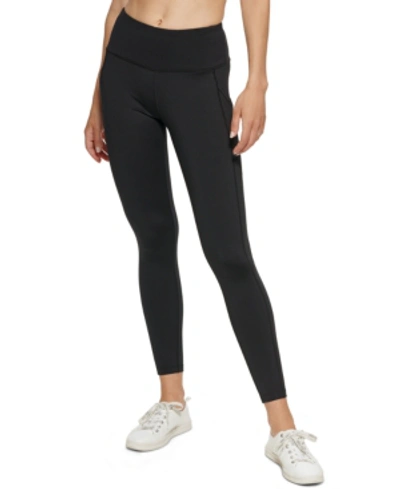 Shop Calvin Klein Performance Women's High-waist Compression Tights In Black