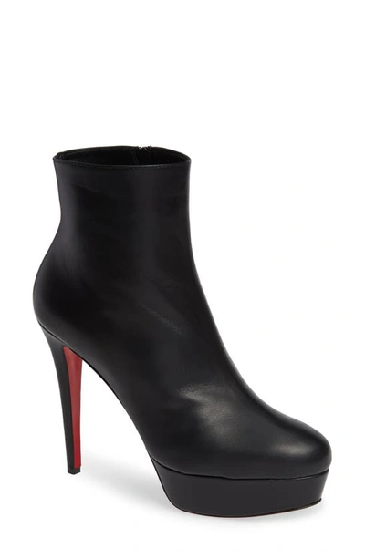 Shop Christian Louboutin Bianca Platform Bootie In Black