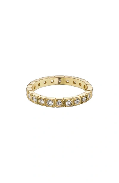 Shop Maniamania Sacred Eternity Band In Yellow Gold/ Diamond