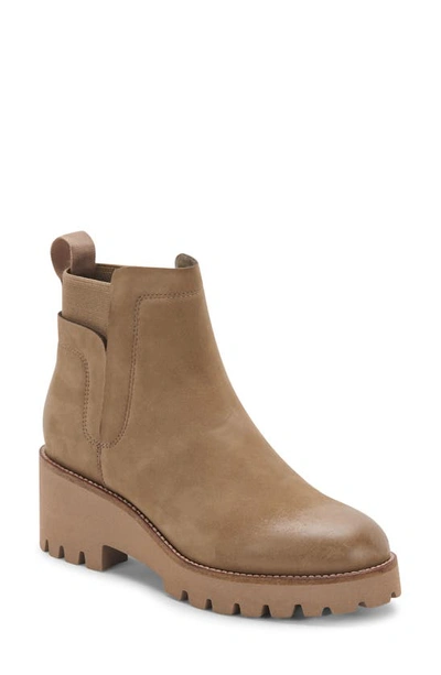 Shop Blondo Danika Waterproof Bootie In Mushroom Nubuck