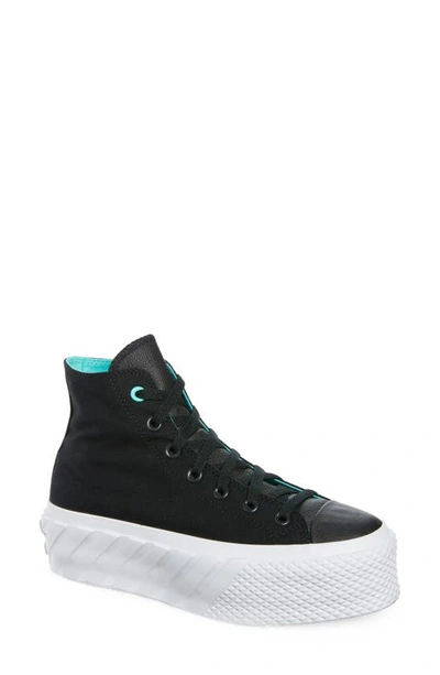 Shop Converse Chuck Taylor® All Star® Lift 2x High Top Sneaker In Black/electric