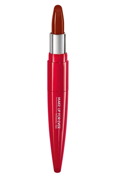 Shop Make Up For Ever Rouge Artist Shine On Lipstick In 338 Energized Maroon