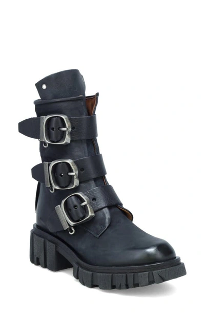 Shop As98 Hamish Combat Boot In Black