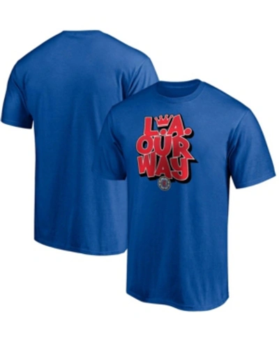 Shop Fanatics Men's Royal La Clippers Post Up Hometown Collection T-shirt