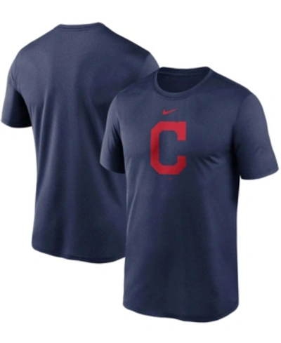 Shop Nike Men's Navy Cleveland Indians Large Logo Legend Performance T-shirt