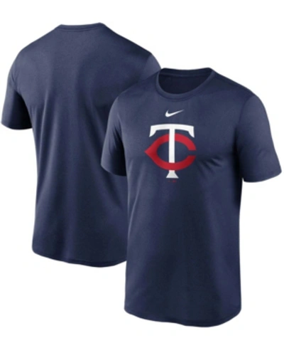 Shop Nike Men's Navy Minnesota Twins Large Logo Legend Performance T-shirt