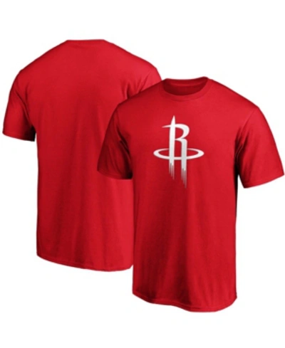 Shop Fanatics Men's Red Houston Rockets Primary Team Logo T-shirt