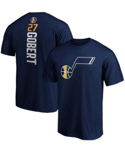 Shop Fanatics Men's Rudy Gobert Navy Utah Jazz Team Playmaker Name And Number T-shirt
