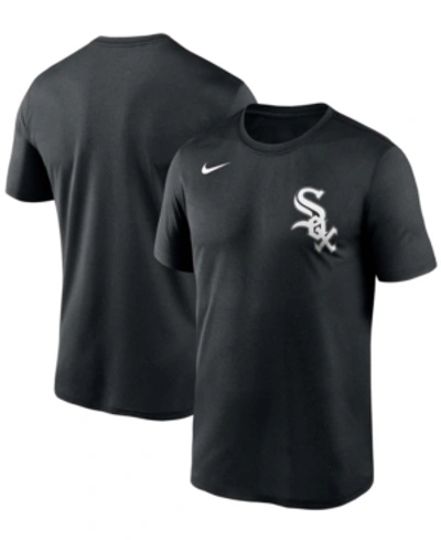 Shop Nike Men's  Black Chicago White Sox Wordmark Legend T-shirt