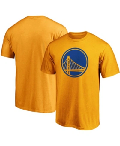 Shop Fanatics Men's Gold Golden State Warriors Primary Team Logo T-shirt