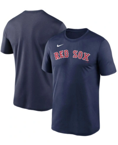 Shop Nike Men's Navy Boston Red Sox Wordmark Legend T-shirt