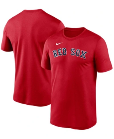 Shop Nike Men's Red Boston Red Sox Wordmark Legend T-shirt