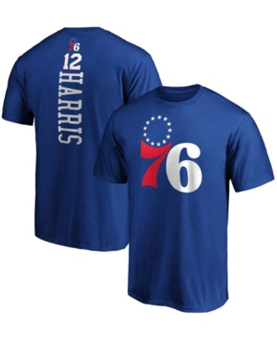 Shop Fanatics Men's Tobias Harris Royal Philadelphia 76ers Team Playmaker Name And Number T-shirt