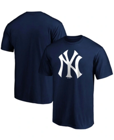 Shop Fanatics Men's Navy New York Yankees Official Logo T-shirt
