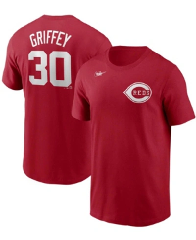 Shop Nike Men's Ken Griffey Jr. Red Cincinnati Reds Cooperstown Collection Name Number T-shirt