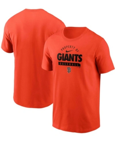 Shop Nike Men's Orange San Francisco Giants Primetime Property Of Practice T-shirt