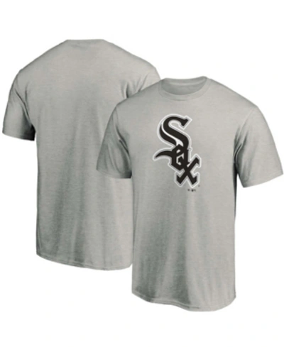 Shop Fanatics Men's Heathered Gray Chicago White Sox Official Logo T-shirt In Heather Gray