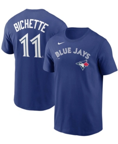 Nike Men's Bo Bichette Royal Toronto Blue Jays Name Number T-shirt In Royal