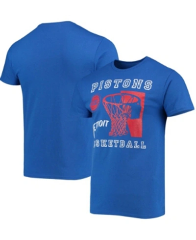 Shop Junk Food Men's Blue Detroit Pistons Slam Dunk T-shirt