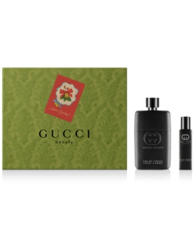 Shop Gucci Men's 2-pc. Guilty Eau De Parfum Gift Set In Green