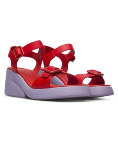 Shop Camper Women's Kaah Sandals Women's Shoes In Bright Red