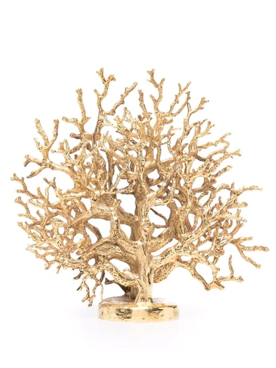 Shop Goossens Polished Coral Tree In Gold
