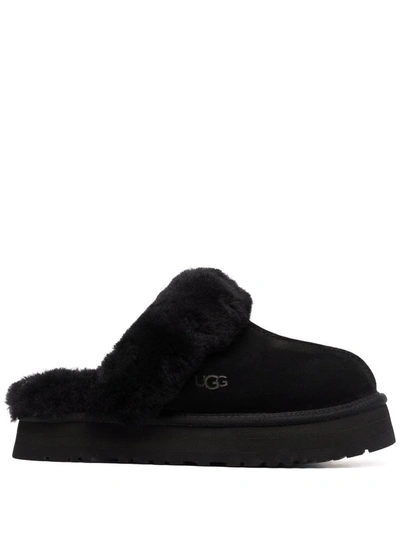 Shop Ugg Shearling-lined Slippers In Schwarz